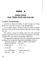 100 Công thức trộn thức ăn nuôi gà mau béo đẻ nhiều part 5 pps