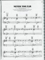 Bản nhạc Never too far ppt