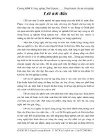 BẢN THUYẾT MINH ĐỒ ÁN TỐT NGHIỆP đề tài Thiết kế quy trình công nghệ gia công trục vít