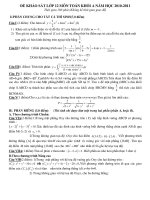 ĐỀ KHẢO SÁT LỚP 12 MÔN TOÁN KHỐI A NĂM HỌC 2010-2011 doc