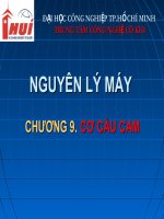 Bài giảng nguyên lý máy - chương 9 docx