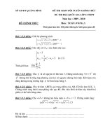 Đề thi chọn đội tuyển chính thức dự thi hsg quốc gia lớp 12 THPT môn toán tỉnh Quảng Bình 2009 - 2010 pptx