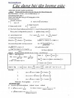 Chuyên đề ôn thi đại học môn toán - Các bài tập lượng giác ppsx
