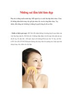 Những sai lầm khi làm đẹp pps