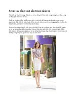 Sơ mi tay bồng xinh xắn trong nắng hè ppt