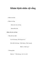 Khám bệnh nhân cột sống potx