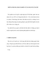 NHỮNG PHƯƠNG PHÁP NGHIÊN CỨU DI TRUYỀN Ở NGƯỜI ppsx