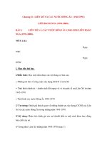 Giáo lịch sử thế giới lớp 12 - LIÊN XÔ VÀ CÁC NƯỚC ĐÔNG ÂU (1945-1991) LIÊN BANG NGA (1991-2000) potx