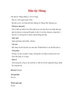 lịch sử địa lý các dân tộc - Dân tộc Mảng docx