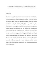 CAO HUYẾT ÁP TRONG THAI KỲ VÀ PHÁI TÍNH THAI NHI pps