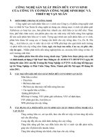 quy trình sản xuất phân hữu cơ vi sinh