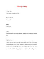 lịch sử địa lý các dân tộc - Dân tộc Cống pdf