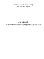 những rào cản trong hoạt động m& a tại việt nam