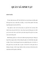 QUẦN XÃ SINH VẬTĐỊNH NGHĨA doc