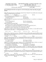 ĐỀ THI THỬ NĂM 2011 MÔN HÓA MÃ ĐỀ 485 TRƯỜNG PHAN CHÂU TRINH pot