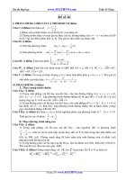 Đề thi thử Đại học năm 2011 của Trần Sỹ Tùng ( Có đáp án) - Đề số 26 pps