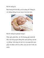 Khi bé mộng du pot