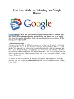 Khai thác tối đa các tính năng của Google Reader ppt