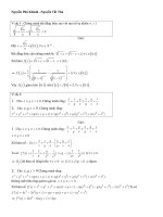 Bài giảng ứng dụng hàm số trong luyện thi ĐH - phần 3 pps