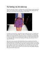 Xu hướng váy hè năm nay pptx