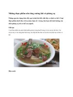 Những thực phẩm nên tăng cường khi có phóng xạ ppt