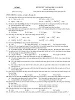 ĐỀ THI THỬ CAO ĐẲNG - ĐAI HỌC 2011 : MÔN HÓA - ĐỀ SỐ 5 doc