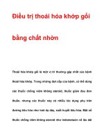 Điều trị thoái hóa khớp gối bằng chất nhờn pps