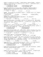 Đề thi thử ĐH - CĐ môn Hóa năm 2009 - 1010 trường thpt Nguyễn Huệ - phần 2 doc