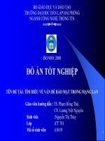 Đồ án tốt nghiệp: Tìm hiểu vấn đề bảo mật trong mạng LAN ppsx