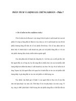 PHÂN TÍCH VÀ ĐỊNH GIÁ CHỨNG KHOÁN – Phần 7 pdf