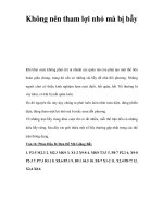 Không nên tham lợi nhỏ mà bị bẫy ppsx