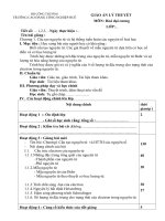 Giáo án word Hoá đại cương A1