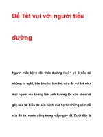 Để Tết vui với người tiểu đường pdf