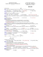 Trường THPT chuyên Huỳnh Mẫn Đạt - đề thi hóa học 11 nâng cao (đề số 595) docx