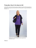 Trang phục công sở cho nàng sau sinh pptx