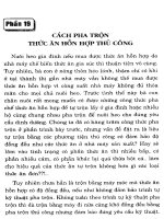 100 Công thức pha trộn thức ăn nuôi heo gia đình part 10 potx