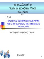 TỔNG HỢP CeO2 KÍCH THƯỚC NANO BẰNG PHƯƠNG PHÁP TỰ BỐC CHÁY VỚI CHẤT HOẠT ĐỘNG BỀ MẶT LÀ POLYVINYLALCOL pdf