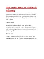 Bệnh tay chân miệng ở trẻ: coi chừng các biến chứng ppt