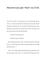 Phân tích truyện ngắn “Thuốc” của Lỗ Tấn pps