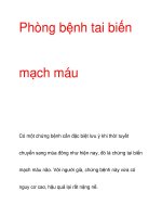 Phòng bệnh tai biến mạch máu docx