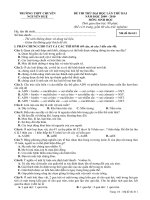 Đề thi thử đại học lần thứ hai năm 2009 - 2010 trường THPT chuyên Nguyễn Huệ môn sinh học pdf
