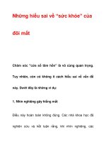 Những hiểu sai về “sức khỏe” của đôi mắt pdf