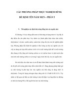 CÁC PHƯƠNG PHÁP THỰC NGHIỆM DÙNG ĐỂ ĐỊNH TÊN NẤM MEN – PHẦN 5 potx
