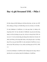 Thao tác XML - Đọc và ghi Streamed XML – Phần 1 potx