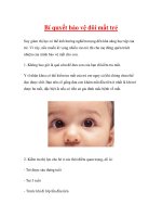 Bí quyết bảo vệ đôi mắt trẻ ppt