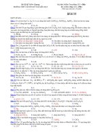 Trường THPT chuyên Huỳnh Mẫn Đạt - đề thi hóa học 12 căn bản (đề số 191) ppsx