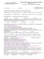 Đề thi thử Đại học hóa - TPHPT Quỳnh Lưu pps