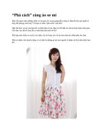 “Phá cách” cùng áo sơ mi pptx