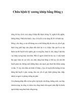 Chữa bệnh lý xương khớp bằng Đông y pps