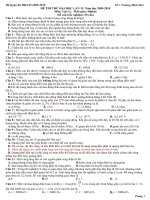 Đề thi thử Lý - số 15 docx